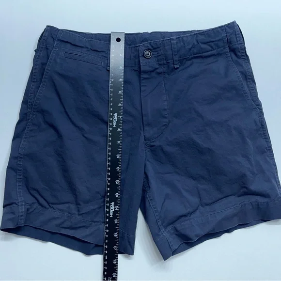 Buck Mason Deck Shorts Mens Size 30 Blue Cotton Spandex 7” Inseam Drawstring - Picture 6 of 11